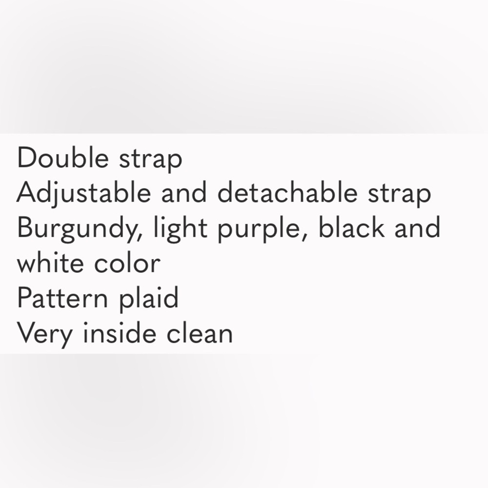 Kate Spade Eva Bucket small crossbody  Bag Purple Multi plaid - Picture 10 of 15